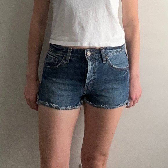 Free People Denim Shorts - Picture 1 of 3